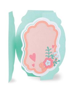 Fustella Sizzix Thinlits "Etichetta di cartone, Fold-a-long" - 665807