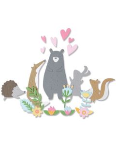 Fustella Sizzix Thinlits "Animali eccentrici" - 665814