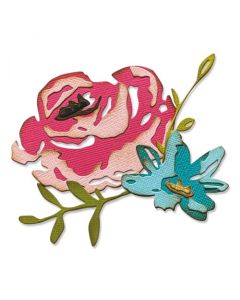 Fustella Sizzix Thinlits "Fiori dipinti #4" - 665849