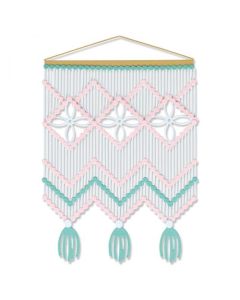 Fustella Sizzix Thinlits "Cartolina frontale di macramé" - 665892