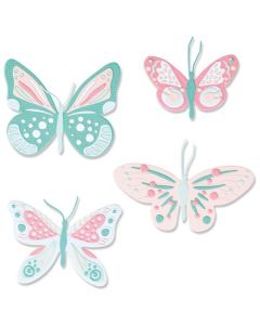 Fustella Sizzix Thinlits "Farfalle stampate" - 665896