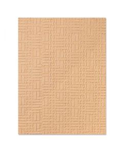 Fustella Sizzix Embossing Textured Impression 3D "Pelle intrecciata" - 665916