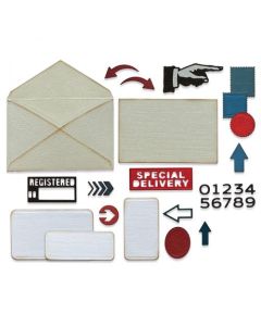 Fustella Sizzix Thinlits "Servizio postale" - 665927
