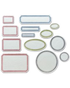 Fustella Sizzix Thinlits "Etichette vintage" - 665929