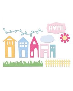 Fustella Sizzix Thinlits "Elementi scatola di ombre" - 665935