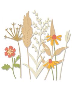 Fustella Sizzix Thinlits "Steli autunnali delicati" - 665944