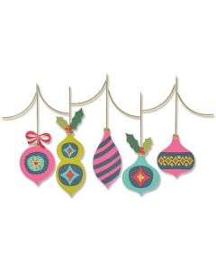 Fustella Sizzix Thinlits "Palline di natale Funky" - 665949