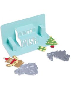 Fustella Sizzix Thinlits "Popup multifrase" - 665954