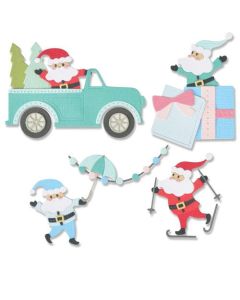 Fustella Sizzix Thinlits "Attività natalizie" - 665958