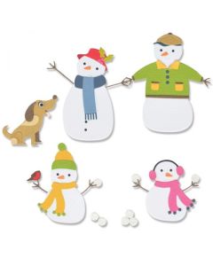 Fustella Sizzix Thinlits "Famiglia di neve" - 665959
