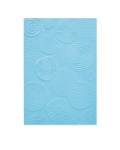 Fustella Sizzix Embossing Folder 3D Multi-Livello "Cerchi astratti" - 665969