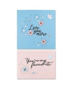 Fustella Sizzix Thinlits "Biglietto 3D San Valentino" - 666016