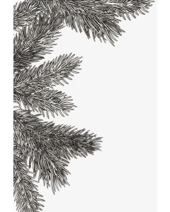 Fustella Sizzix Embossing Texture Fades 3D "Rami di pino" - 666048