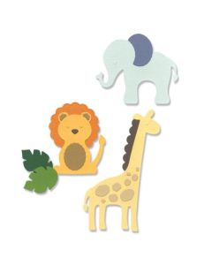 Fustella Sizzix Thinlits "Animali dello zoo base" - 666228