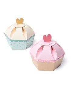 Fustella Sizzix Thinlits Plus "Scatola di cupcake straordinaria" - 666231