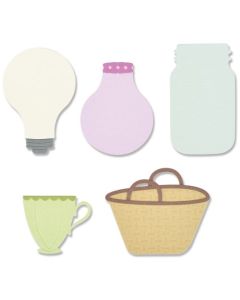 Fustella Sizzix Thinlits "Vasi floreali" - 666238