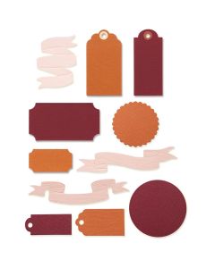 Fustella Sizzix Thinlits "Etichette e banner vintage" - 666250