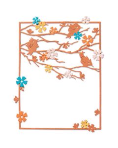 Fustella Sizzix Thinlits "Intestazione cartolina bosco" - 666252