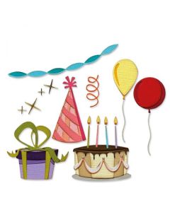 Fustella Sizzix Thinlits "Festeggiamenti, colorize" - 666285