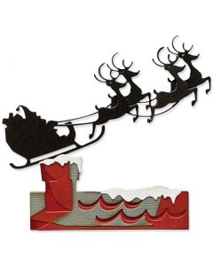 Fustella Sizzix Thinlits "Slitta e renne" - 666337