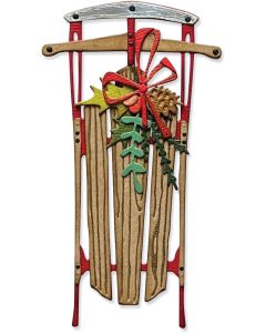 Fustella Sizzix Thinlits "Slitta d'epoca" - 666339