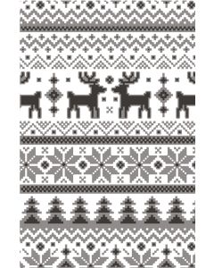 Fustella Sizzix Embossing Folder 3D Multi-Livello "Ricamo a maglia festivo" - 666340