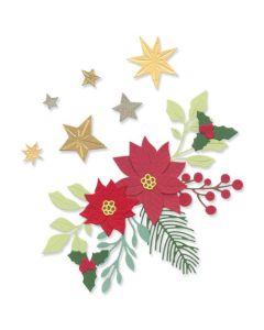 Fustella Sizzix Thinlits "Fogliame festivo" - 666445