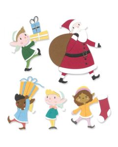 Fustella Sizzix Thinlits "Babbo Natale e gli elfi" - 666448