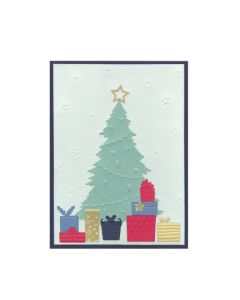 Fustella Sizzix Thinlits e Textured Impression "Albero scintillante" - 666467