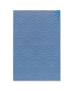 Fustella Sizzix Embossing Folder 3D Multi-Livello "Fiocchi di neve scintillanti" - 666470