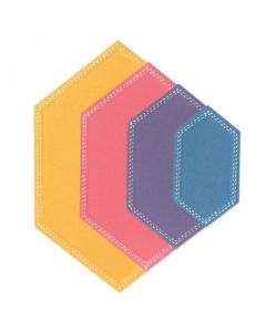 Fustella Sizzix Framelits "Esagoni eleganti" - 666554