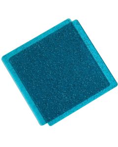 Set 2 tappetini da taglio per Big Shot 15 x 15 cm blu glitterati - 666601