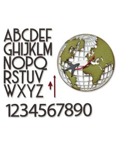 Fustella Sizzix Thinlits "Viaggio per il mondo, vault" - 666606