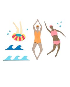 Fustella Sizzix Framelits "Nuotatori sincronizzati #2" - 666659