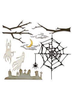 Fustella Sizzix Thinlits "Notte da paura, vault" - 666684