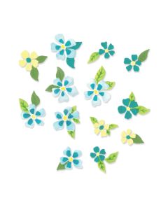 Fustella Sizzix Thinlits "Fiori e sfondo artistici" - 666689