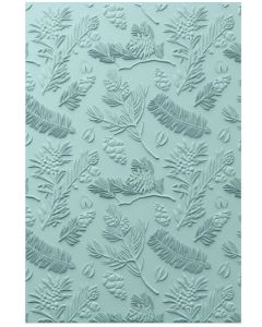 Fustella Sizzix Embossing A5 Textured Impression 3D "Pini" - 666714