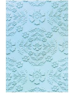 Fustella Sizzix Embossing A5 Textured Impression 3D "Damascato floreale" - 666765