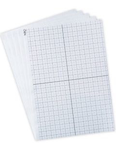 Set 5 fogli adesivi formato A4 con griglia Sizzix Studio - 666787