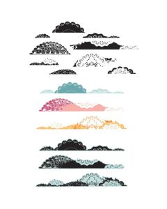 Fustella Sizzix Framelits "Bordi ricamati" con timbri - 666806