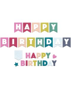 Fustella Sizzix Thinlits "Festoni compleanno" - 666833