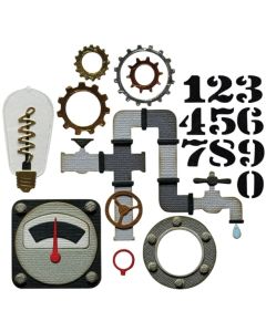 Fustella Sizzix Thinlits "Industriale, vault" - 666874