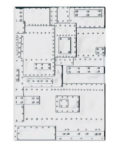 Fustella Sizzix Embossing A5 Texture Fades 3D "Fonderia grande" - 666887