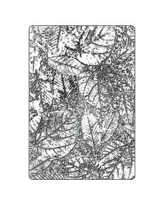 Fustella Sizzix Embossing A5 Texture Fades 3D "Fogliame grande" - 666916