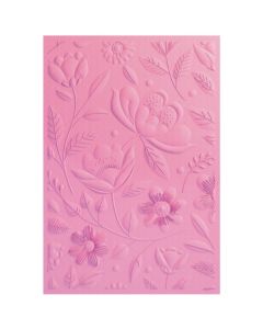 Fustella Sizzix Embossing A5 Textured Impression 3D "Giardino gioioso #1" - 666891