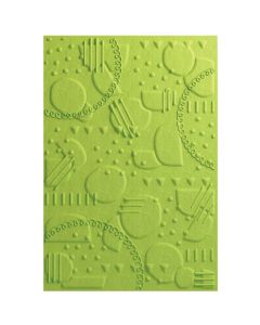 Fustella Sizzix Embossing A5 Textured Impression 3D "Fantasia di puntini" - 666995