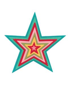 Fustella Sizzix Framelits "Stelle stravaganti" - 667145