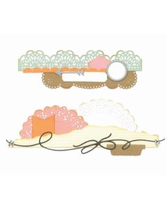 Fustella Sizzix Thinlits "Bordi e motivi" - 667186