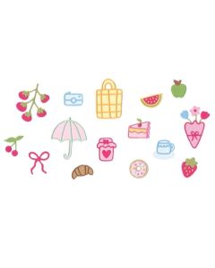Fustella Sizzix Thinlits "Delizie per picnic" - 667202