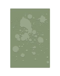 Fustella Sizzix Embossing A5 Texture Fades "Macchie d'inchiostro Vault" - 667246